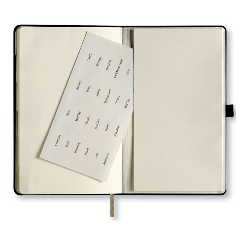 Записная книга IVORY в линейку 13х21 TUCSON черный