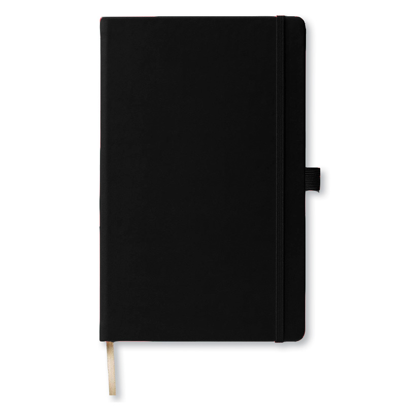 Записная книга IVORY в линейку 13х21 TUCSON черный